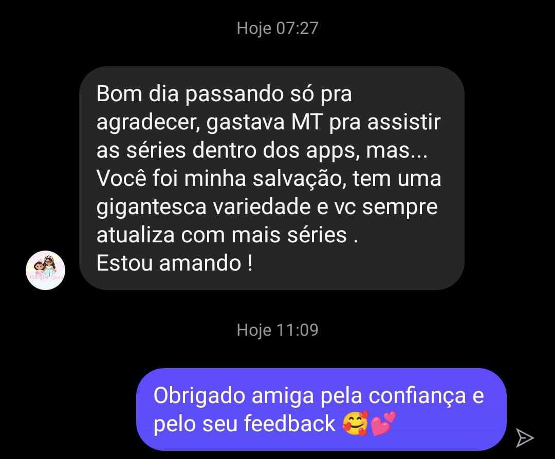 Depoimento de cliente satisfeito