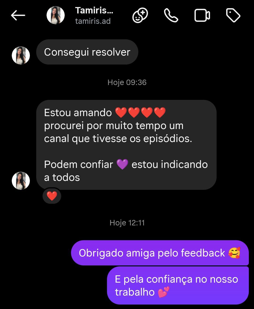 Depoimento de cliente satisfeito 5